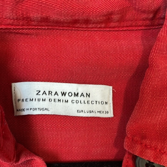 ZARA red button up shirt - Picture 2 of 2